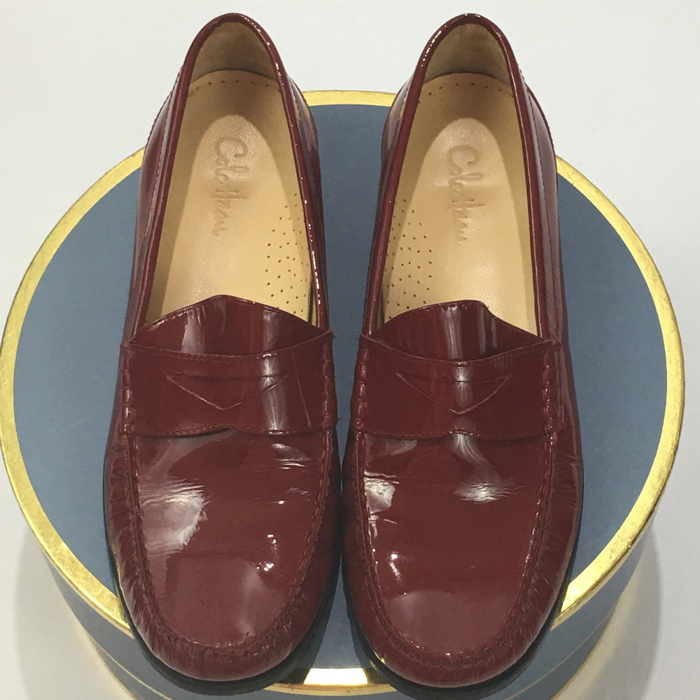Cole Haan Loafers NIKE Air Red sz 7B
